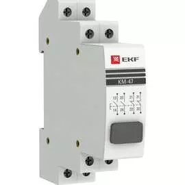 Модульная кнопка EKF КМ-47 PROxima mdb-47-grey-pro