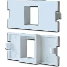 Модульная вставка LANMASTER LAN-MBP-2OK-WH