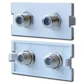 Модульная вставка в розетку LAN-MB LANMASTER LAN-MBP-2TV/F-WH