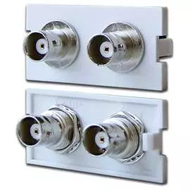 Модульная вставка в розетку LAN-MB LANMASTER LAN-MBP-2BNC-WH