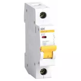 Модульный автоматический выключатель IEK ВА47-29 1п, 32А, 4.5 кА MVA20-1-032-B