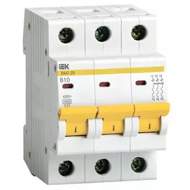 Модульный автоматический выключатель IEK MVA20-3-010-B