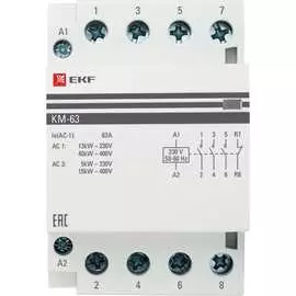 Модульный контактор EKF КМ PROxima km-3-63-04