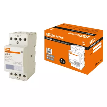 Модульный контактор TDM ELECTRIC КМ63/4-20 SQ0213-0011