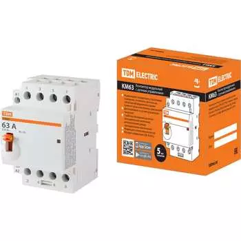 Модульный контактор TDM ELECTRIC КМ63/4-63 SQ0213-0107
