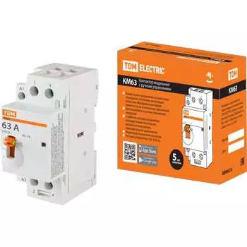 Модульный контактор TDM ELECTRIC КМ63/2-63 SQ0213-0104