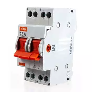 Модульный переключатель TDM ELECTRIC МП-63 2P, 25А SQ0224-0014