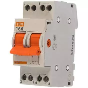 Модульный переключатель TDM ELECTRIC МП-63 2P, 16А SQ0224-0012