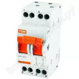 Модульный переключатель TDM МП-63 2P, 40А SQ0224-0016