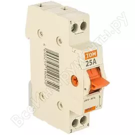 Модульный переключатель TDM ELECTRIC МП-63 1P, 25А SQ0224-0005
