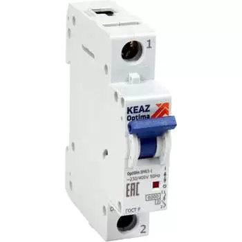 Модульный выключатель автоматический КЭАЗ 1п C 40А 6кА OptiDin BM63-1C40-УХЛ3 260510