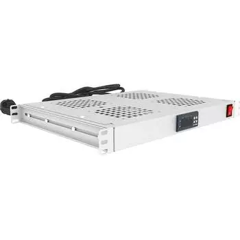 Модуль вентиляторный NTSS крепление на 19 1U, 4 элемента, электронный термоконтроллер, цифровой термодатчик, серый RAL 7035 -F NTSS-FAN4/19T