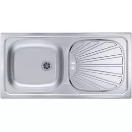 Мойка alveus basic 80 lei-60 860х435 мм, в комплекте с сифоном 1071237 1008993