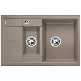 Мойка blanco metra 6s compact silgranit серый беж, с клапаном автоматом 517353