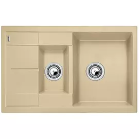 Мойка blanco metra 6s compact silgranit шампань, с клапаном автоматом 513938