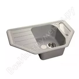 Угловая мраморная кухонная мойка GranFest