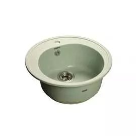 Мойка granfest rondo мрамор, gf-r-510 d=508 мм, салатовый r-510 сал
