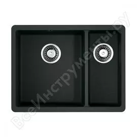 Мойка omoikiri kata 55-2-u-bl artgranit черный new 4993389