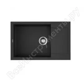 Мойка omoikiri sakaime 78-lb-bl tetogranit/черный 4993900