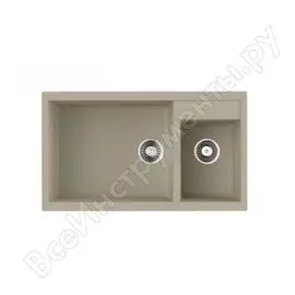 Мойка omoikiri tedori 86-2-lb-be tetogranit/ваниль 4993933