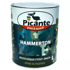 Молотковая эмаль picante hammerton 0020 глубокий коричневый 2,5кг 10420-0020.gl