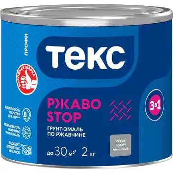 Молотковая грунт-эмаль по ржавчине Текс РжавоStop 700001643