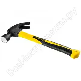 Молоток-гвоздодер с фибергласовой рукояткой stayer fiberglass 450 г 2026-450_z01