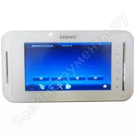 Монитор ip видеодомофона (белый) kenwei kw-e707n ip system cc000001685
