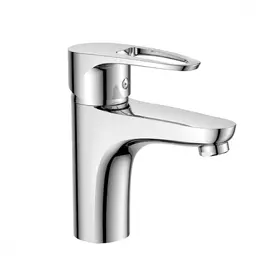 Монолитный одноручный смеситель для умывальника decoroom DR70011