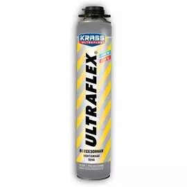 Монтажная пена krass ultraflex 0,7 л. под пистолет всесезонная ultrafl-08