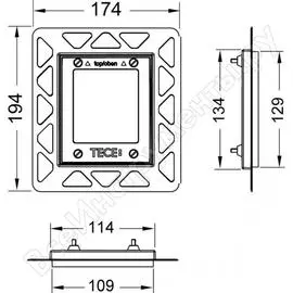 Монтажная монтажная рамка TECE