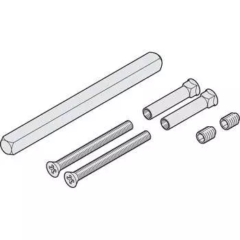 Монтажный комплект для ручки 8 мм Hafele 909.85.761