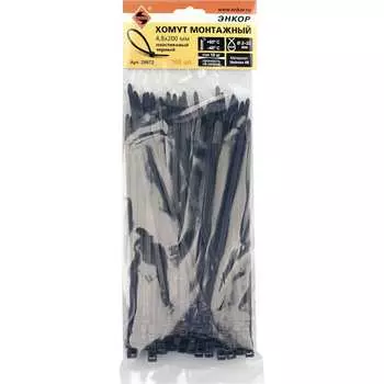 Монтажный пластиковый хомут Энкор 29972