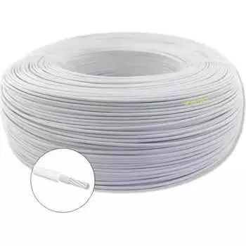 Монтажный провод ПРОВОДНИК мгшв 1x1 мм2 белый, 50м OZ480187L50