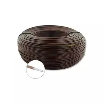Монтажный провод ПРОВОДНИК мгшв 1x0.5 мм2 коричневый, 30м OZ480537L30