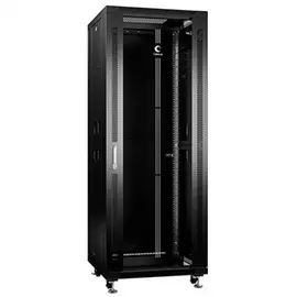 Монтажный телекоммуникационный напольный шкаф для оборудования Cabeus SH-05C-37U60/100-BK