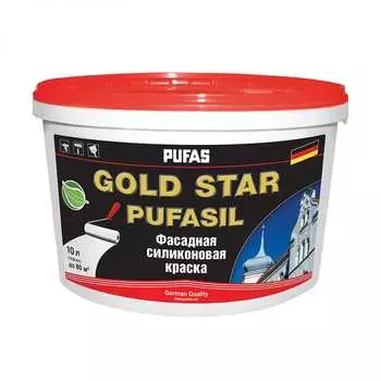 Морозостойкая фасадная силиконовая краска Pufas GOLD STAR PUFASIL тов-167710