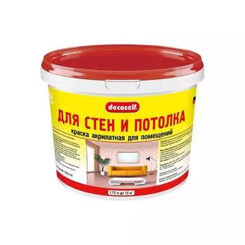 Морозостойкая краска для стен и потолков Pufas Decoself тов-168470