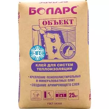Морозостойкий клей для теплоизоляции БОЛАРС серия ОБЪЕКТ 32591