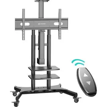 Моторизированная мобильная стойка для телевизора ONKRON TS1881E-B