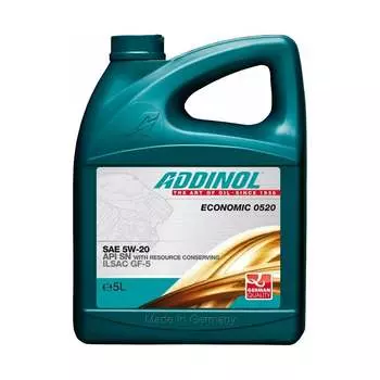 Моторное масло Addinol ECONOMIC 0520 SAE 5W-20 5Л 4014766241399