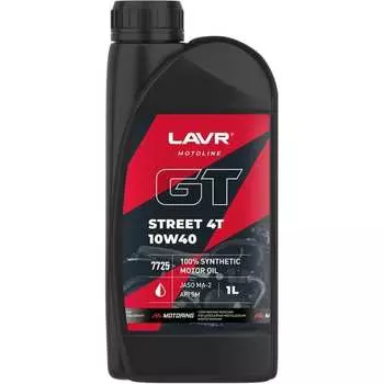 Моторное масло для мотоциклов LAVR GT STREET 4T 10W-40 Ln7725