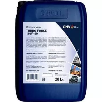 Моторное масло GNV Turbo Force 10W-40 CJ-4/SN VDS-4 GTF1011488014511040020