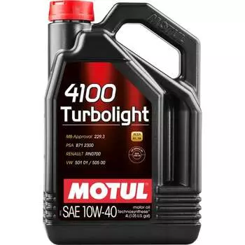 Моторное масло MOTUL 4100 TURBOLIGHT 10W40 112933