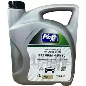 Моторное масло NORD OIL Premium N 5W-50, SN/CF NRL046