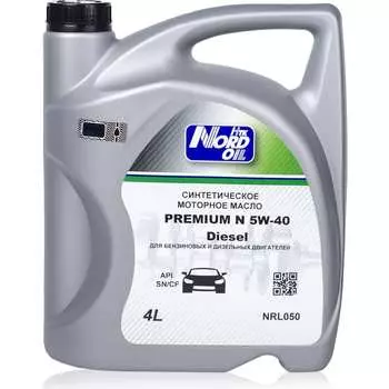 Моторное масло NORD OIL Premium N dizel 5W-40, SN/CF NRL050