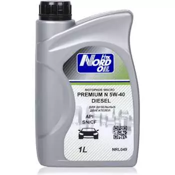 Моторное масло NORD OIL Premium N dizel 5W-40, SN/CF NRL049