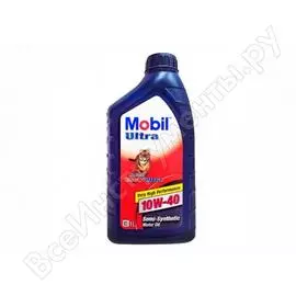 Моторное масло полусинтетическое ultra 10w40, 1 л mobil 152198/152625