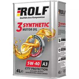 Моторное масло Rolf 3-Synthetic 5W-40 A3/B4 322552