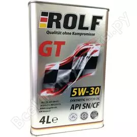Моторное масло Rolf GT 5W-40 SN/CF 322229